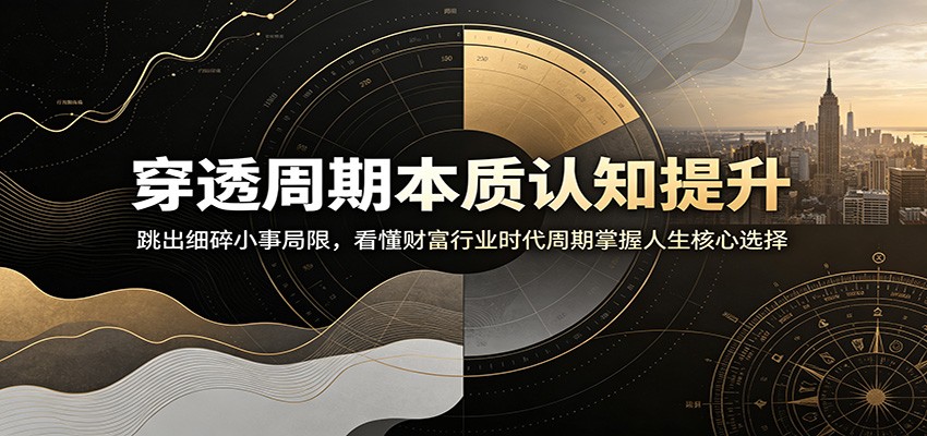 穿透周期本质认知提升：跳出细碎小事局限，看懂财富行业时代周期掌握人生核心选择-零创仓