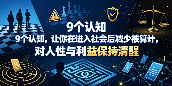 付费文章：9个认知，让你在进入社会后减少被算计，对人性与利益保持清醒-零创仓