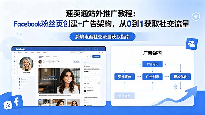 速卖通站外推广教程：Facebook粉丝页创建+广告架构，从0到1获取社交流量-零创仓