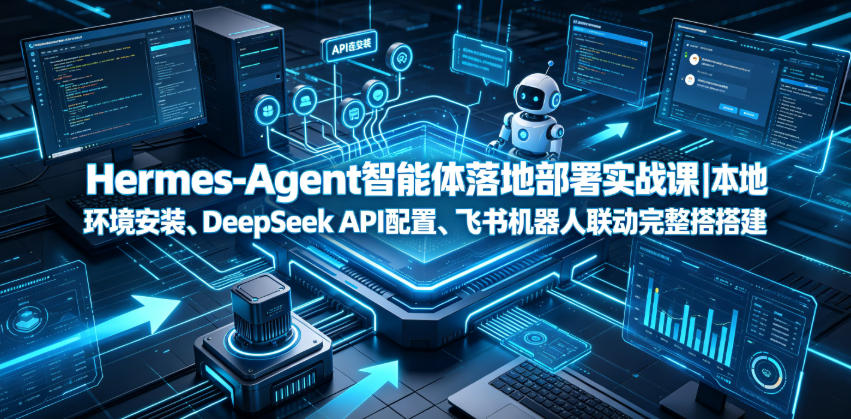 Hermes-Agent智能体落地部署实战课｜本地环境安装、DeepSeek API配置、飞书机器人联动完整搭建教程-零创仓