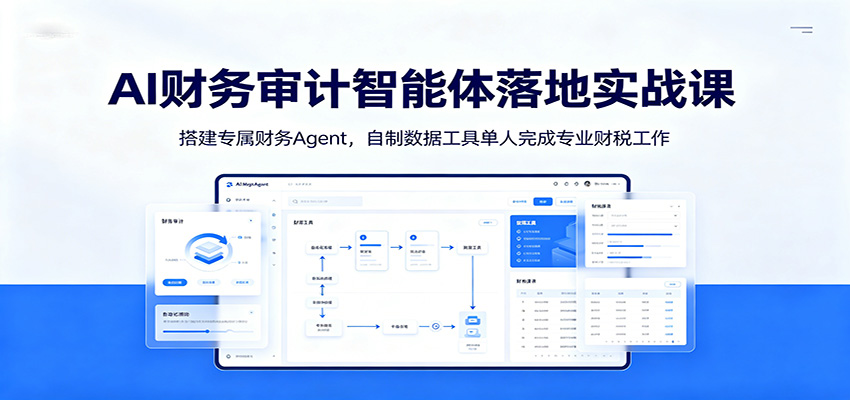 AI财务审计智能体落地实战课:搭建专属财务Agent,自制数据工具单人完成专业财税工作-零创仓