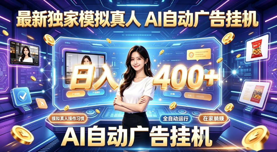 最新独家模拟真人，AI自动挂号挂G，日入400+，全程全自动运行，无需人工【揭秘】-零创仓