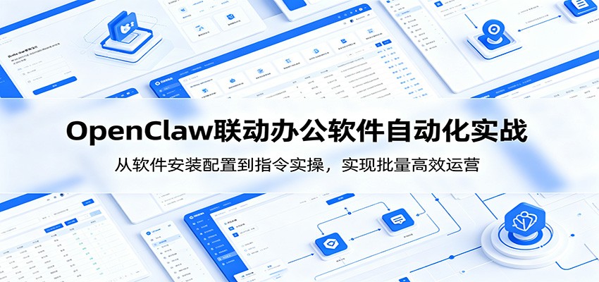 OpenClaw自动化实操课：从软件安装配置到指令实操，实现批量高效运营-零创仓