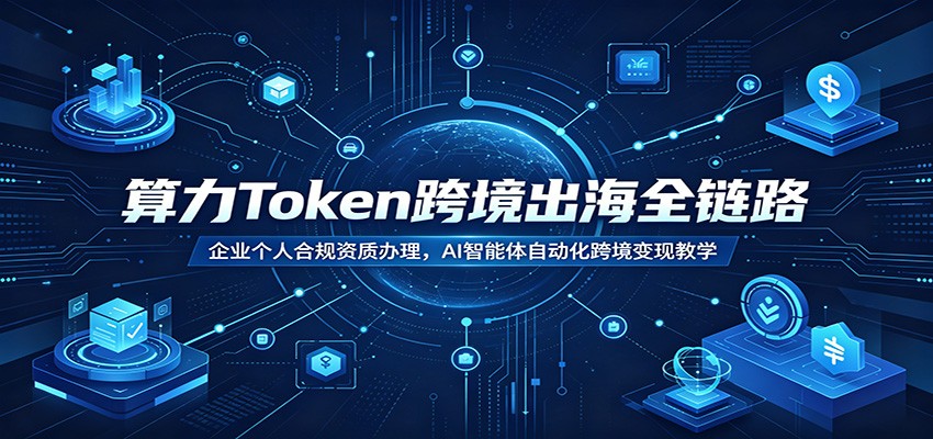 算力Token跨境出海全链路：企业个人合规资质办理，AI智能体自动化跨境变现教学-零创仓