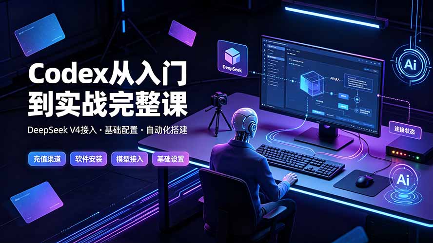 Codex从入门到实战完整课｜充值·安装·接入DeepSeek，记忆·插件·Skill·CLI·MCP全拆解-零创仓