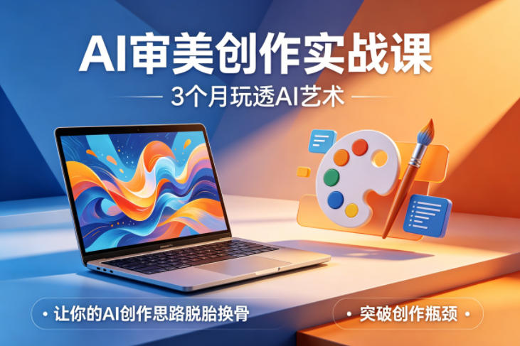 AI审美创作实战课，3个月玩透AI艺术，让你的AI创作思路脱胎换骨，突破创作瓶颈(更新0617)-零创仓