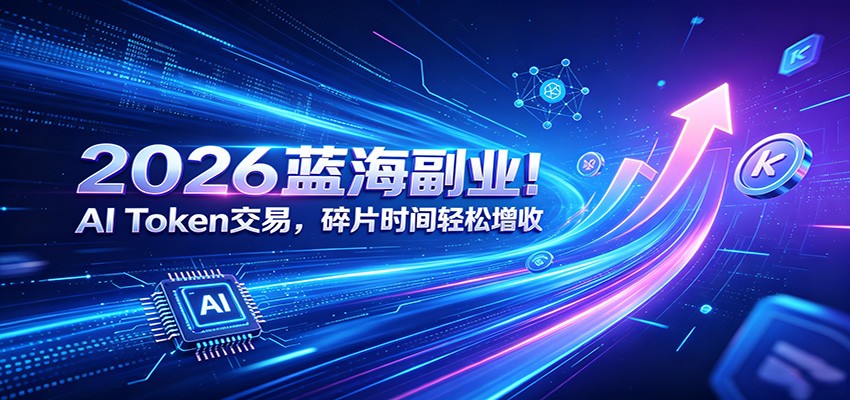 2026蓝海副业！AI Token交易，碎片时间轻松增收-零创仓