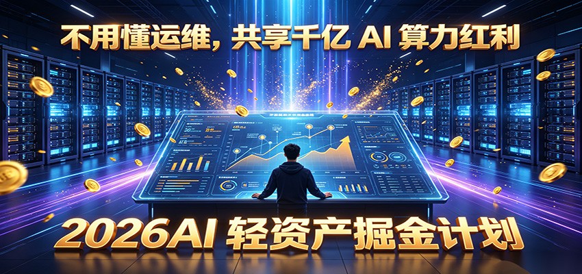 不用懂运维,共享千亿 AI 算力红利,2026AI 轻资产掘金计划-零创仓