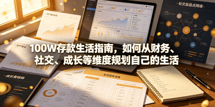 付费文章：100W存款生活指南，如何从财务、社交、成长等维度规划自己的生活-零创仓