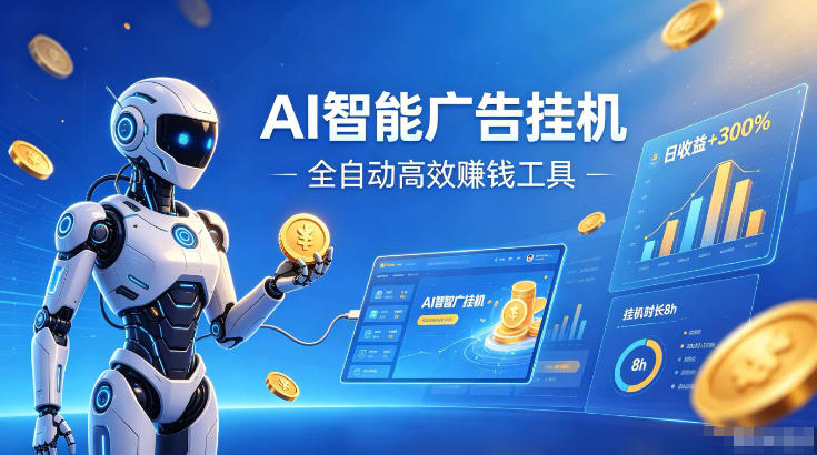 AI智能广告挂G，在家自动賺收益，全程无需人工操作、不用直播、不用拉人【揭秘】-零创仓