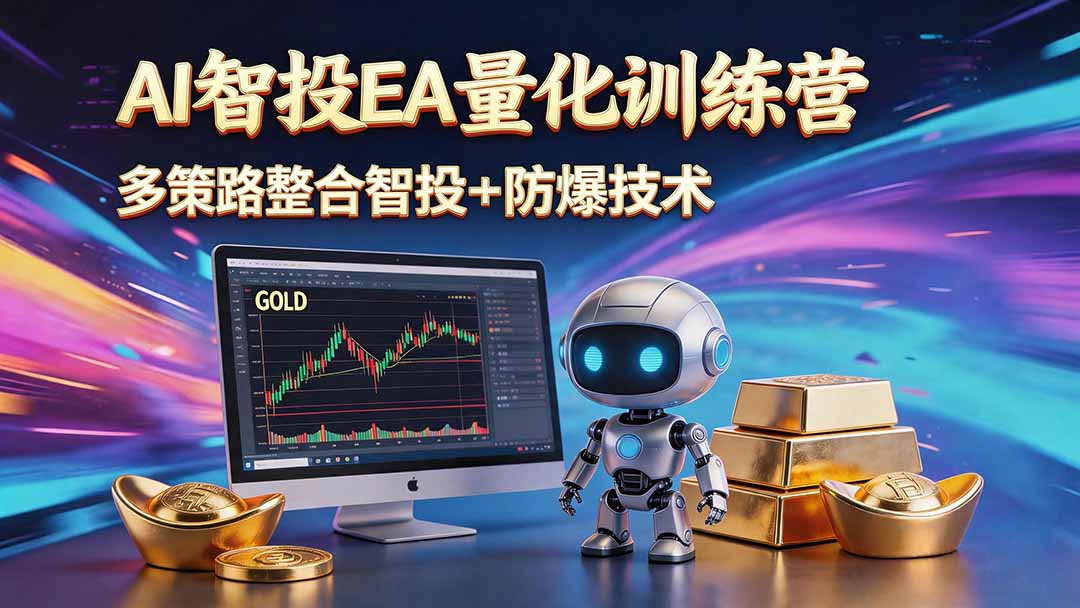 AI智投EA量化运营技术,自动化黄金操盘技术,小白也可以轻松上手日入1000+-零创仓
