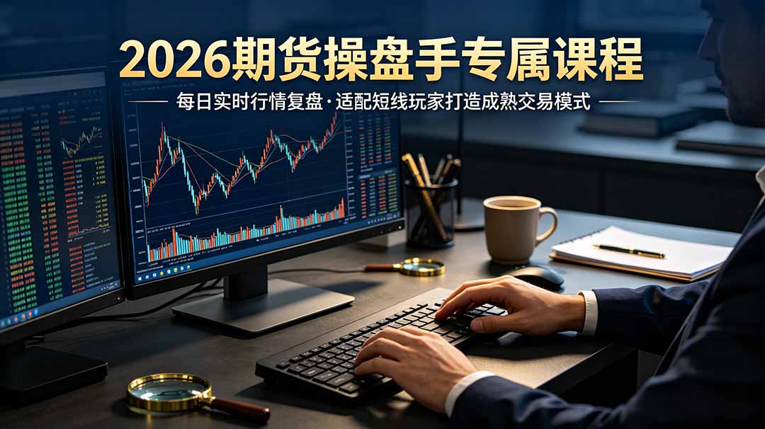 2026期货操盘手专属课程-更新7月11，每日实时行情复盘，适配短线玩家打造成熟交易模式-零创仓