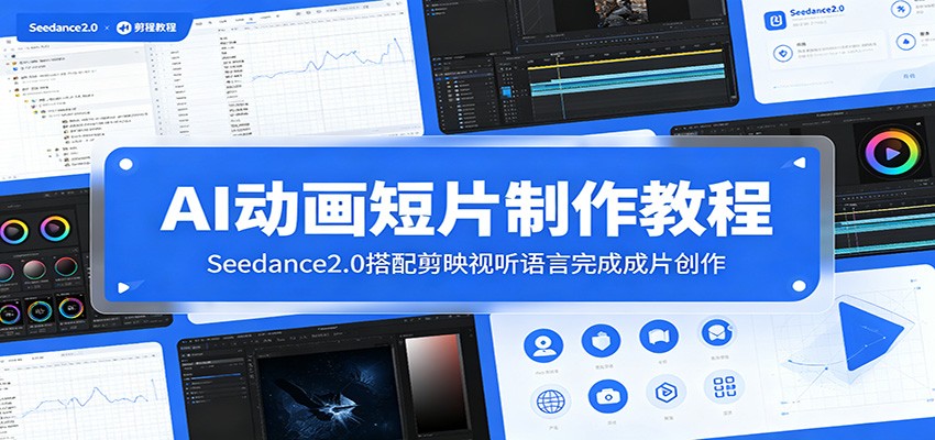 AI动画短片制作教程：Seedance2.0搭配剪映视听语言完成成片创作-零创仓