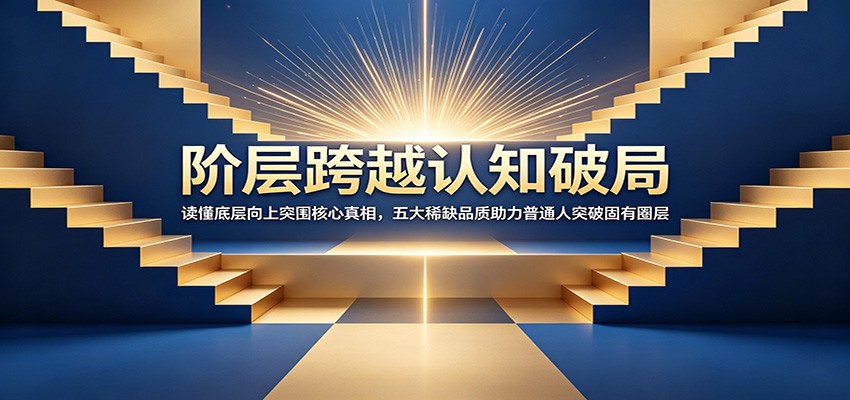 阶层跨越认知破局：读懂底层向上突围核心真相，五大稀缺品质助力普通人突破固有圈层-零创仓