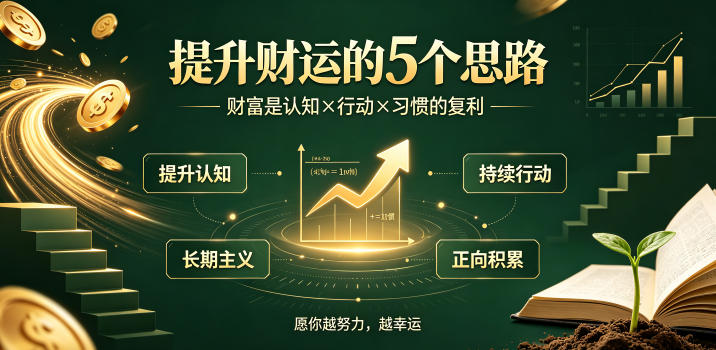 付费文章：提升财运的5个思路——财富是认知x行动x习惯的复利，愿你越努力，越幸运-零创仓
